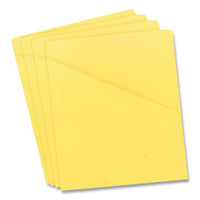 File Jackets, Letter Size, Yellow, 25-pack