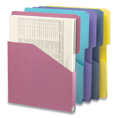 File Jackets, Letter Size, Assorted, 5-pack