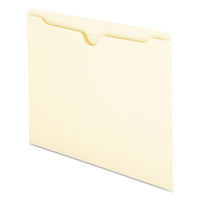 Manila File Jackets, 2-ply Straight Tab, Letter Size, Manila, 100-box