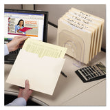 Manila File Jackets, 2-ply Straight Tab, Letter Size, Manila, 100-box