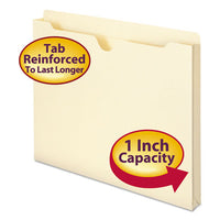Manila File Jackets, 2-ply Straight Tab, Letter Size, Manila, 50-box
