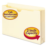 Manila File Jackets, 2-ply Straight Tab, Legal Size, Manila, 50-box