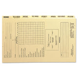 Pressboard Mortgage Folder Dividers, Pre-printed, Legal Size, Manila, 8-set, 12 Sets-box