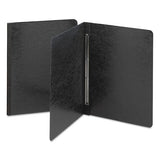 Side Opening Press Guard Report Cover, Prong Fastener, Letter, Black