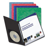 Top Opening Press Guard Report Cover, Prong Fastener, Letter, Dark Blue