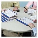 Poly Report Cover, Tang Clip, Letter, 1-2" Capacity, Clear-blue, 25-box
