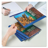 Poly Report Cover, Tang Clip, Letter, 1-2" Capacity, Clear-blue, 25-box