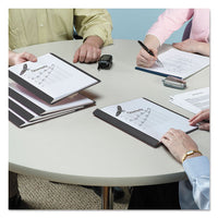 Poly Report Cover, Tang Clip, Letter, 1-2" Capacity, Clear-black, 25-box