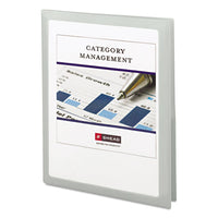 Frame View Poly Two-pocket Folder, 11 X 8 1-2, Clear-oyster, 5-pack