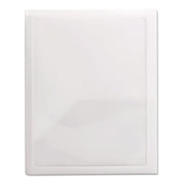 Frame View Poly Two-pocket Folder, 11 X 8 1-2, Clear-oyster, 5-pack