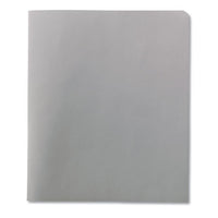 Two-pocket Folder, Textured Paper, White, 25-box