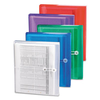 Poly String & Button Interoffice Envelopes, String & Button Closure, 9.75 X 11.63, Clear, 5-pack