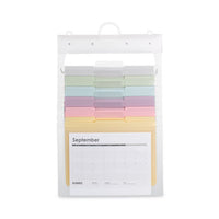 Cascading Wall Organizer, 6 Sections, Letter, 14.25 X 24.25, Pastel-assorted Colors