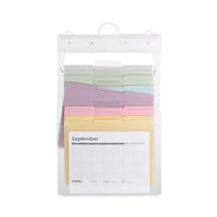 Cascading Wall Organizer, 6 Sections, Letter, 14.25 X 24.25, Pastel-assorted Colors