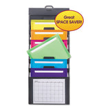 Cascading Wall Organizer, 6 Sections, Letter, 14.25 X 24.25, Pastel-assorted Colors