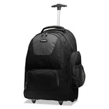 Rolling Backpack, 14 X 8 X 21, Black-charcoal