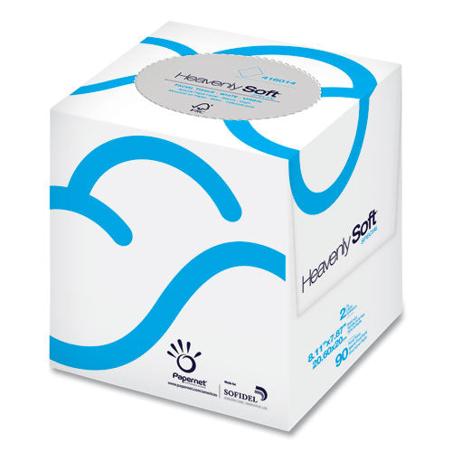 Heavenly Soft® Facial Tissue, 2-ply, 8 X 8.2, White, 90-cube Box, 36 Boxes-carton