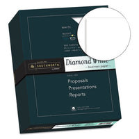 25% Cotton Diamond White Business Paper, 95 Bright, 24 Lb, 8.5 X 11, 500-ream