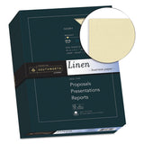 25% Cotton Linen Business Paper, 24 Lb, 8.5 X 11, Ivory, 500-ream