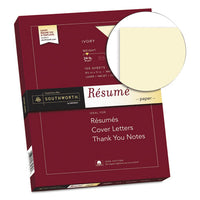 100% Cotton Resume Paper, 24 Lb, 8.5 X 11, Ivory, 100-pack