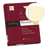 100% Cotton Resume Paper, 24 Lb, 8.5 X 11, Ivory, 100-pack