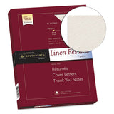 100% Cotton Premium Weight Linen Resume Paper, 32 Lb, 8.5 X 11, Almond, 100-pack