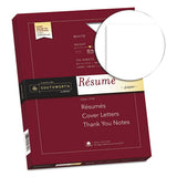 100% Cotton Resume Paper, 95 Bright, 32 Lb, 8.5 X 11, White, 100-pack