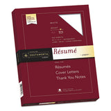 100% Cotton Resume Paper, 95 Bright, 32 Lb, 8.5 X 11, White, 100-pack