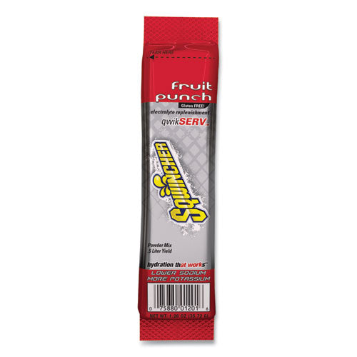 Thirst Quencher Qwikserv Electrolyte Replacement Drink Mix, Fruit Punch, 1.26 Oz Packet, 8-pack