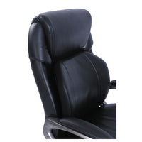 Cosset Big And Tall Executive Chair, Supports Up To 400 Lbs., Black Seat-black Back, Slate Base