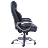 Cosset Big And Tall Executive Chair, Supports Up To 400 Lbs., Black Seat-black Back, Slate Base