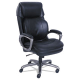 Cosset Big And Tall Executive Chair, Supports Up To 400 Lbs., Black Seat-black Back, Slate Base