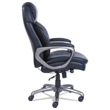 Cosset High-back Executive Chair, Supports Up To 275 Lbs., Black Seat-black Back, Slate Base