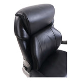 Cosset Mid-back Executive Chair, Supports Up To 275 Lbs., Black Seat-black Back, Slate Base