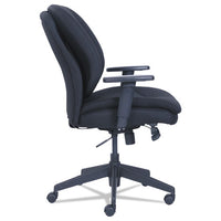 Cosset Ergonomic Task Chair, Supports Up To 275 Lbs., Black Seat-black Back, Black Base