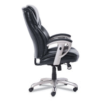 Emerson Executive Task Chair, Supports Up To 300 Lbs., Black Seat-black Back, Silver Base