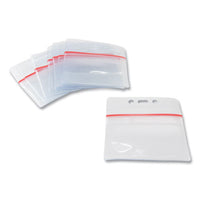 Sealable Cardholder, Horizontal, 3.75 X 2.62, Clear, 50-pack