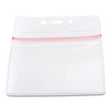 Sealable Cardholder, Horizontal, 3.75 X 2.62, Clear, 50-pack