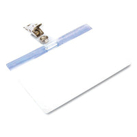 Self Laminating Badge Holder, Horizontal, 3.5 X 2.25, Clear, 25-pack
