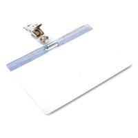 Self Laminating Badge Holder, Horizontal, 3.5 X 2.25, Clear, 25-pack