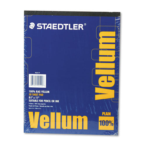 Mars Translucent Vellum Art And Dra Fting Paper, 16lb, 8.5 X 11, 50-pad