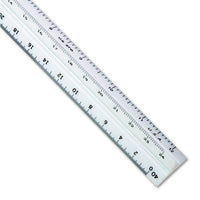 Triangular Scale Plastic Engineers Ruler, 12", White