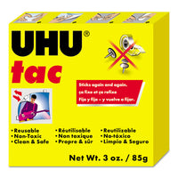 Tac Adhesive Putty, Removable And Reusable, 2.1 Oz, 80-pack