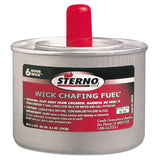 Chafing Fuel Can With Stem Wick, Methanol,1.89g, Six-hour Burn, 24-carton