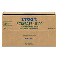 Ecosafe-6400 Bags, 64 Gal, 0.85 Mil, 48" X 60", Green, 30-box