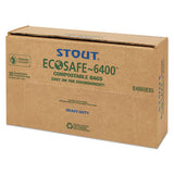 Ecosafe-6400 Bags, 64 Gal, 0.85 Mil, 48" X 60", Green, 30-box