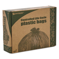 Controlled Life-cycle Plastic Trash Bags, 13 Gal, 0.7 Mil, 24" X 30", White, 120-box