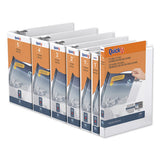 Quickfit D-ring View Binder, 3 Rings, 4" Capacity, 11 X 8.5, White