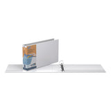 Quickfit Ledger D-ring View Binder, 3 Rings, 2" Capacity, 11 X 17, White