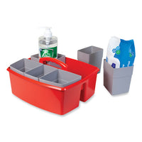 Large Caddy With Sorting Cups, Red, 2-carton